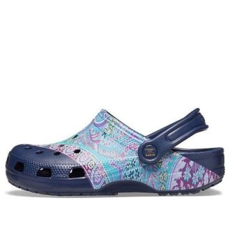 Crocs (WMNS) Classic Clog Liberty London Beach Deep Blue Sandaler 206447-410