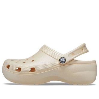 Crocs (WMNS) Classic Clog Platform Shimmer ”Vanilla” 208590-108