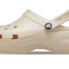 Crocs (WMNS) Classic Clog Platform Shimmer ”Vanilla” 208590-108