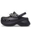 Crocs (WMNS) Classic Clog Retro Sandaler Svart Silver 206662-067