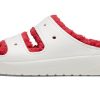 Crocs (WMNS) Classic Cozzzy Holiday Sweater Sandal ”White Red” 209227-90H