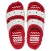 Crocs (WMNS) Classic Cozzzy Holiday Sweater Sandal ”White Red” 209227-90H