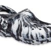 Crocs (WMNS) Classic Fodrade Clog Outdoor Sandaler ”Marmorerad Vit Svart” 207180-103