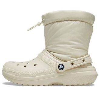 Crocs (WMNS) Classic Fodrade Neo Puff Boots ”Beige” 206630-2Y2