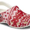 Crocs (WMNS) Classic Holiday Sweater Graphic ”Red White” 209237-90H