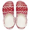 Crocs (WMNS) Classic Holiday Sweater Graphic ”Red White” 209237-90H