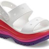 Crocs (WMNS) Classic Mega Crush Sandal ”White Red Purple” 207989-94S