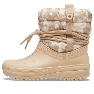 Crocs (WMNS) Classic Neo Puff Luxe Boots ”Beige White” 207312-2E9