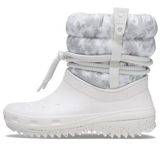 Crocs (WMNS) Classic Neo Puff Luxe Boots ”White Grey” 207312-1CR