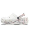 Crocs (WMNS) Classic Platform Americana Paisley Clogs ”White” 207337-94S