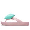 Crocs (WMNS) Classic Platform Bow Flip Flops ”Pink Teal” 210182-606