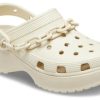 Crocs (WMNS) Classic Platform Chain Clogs ”Bone” 209022-2Y2