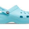 Crocs (WMNS) Classic Platform Clog ”Pure Water” 206750-4SS