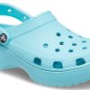 Crocs (WMNS) Classic Platform Clog ”Pure Water” 206750-4SS