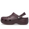 Crocs (WMNS) Classic Platform Clogs ”Dark Cherry” 206750-6WD