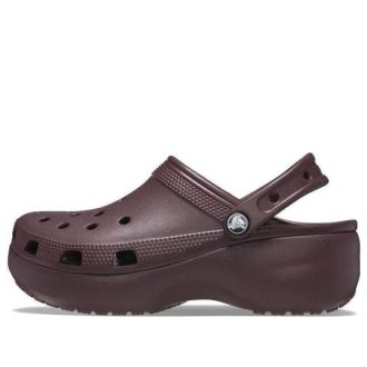 Crocs (WMNS) Classic Platform Clogs ”Dark Cherry” 206750-6WD
