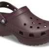 Crocs (WMNS) Classic Platform Clogs ”Dark Cherry” 206750-6WD