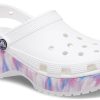 Crocs (WMNS) Classic Platform Dream Clog ”White Purple” 207580-94S