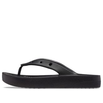 Crocs (WMNS) Classic Platform Flip ”Black” 207714-001