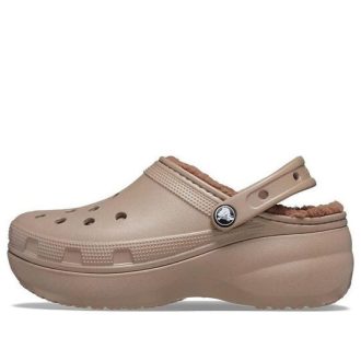 Crocs (WMNS) Classic Platform Fodrade träskor ”Mushroom” 207938-195