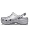 Crocs (WMNS) Classic Platform Glitter Clog ”Silver” 207241-040