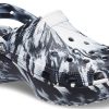 Crocs (WMNS) Classic Platform Marmored Clog ”Black White” 207176-066