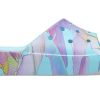 Crocs (WMNS) Classic Platform Palm Print Slide ”Blue Multi-Color” 208607-4NQ