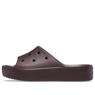 Crocs (WMNS) Classic Platform Slides ”Dark Cherry” 208180-6WD