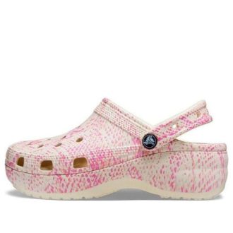 Crocs (WMNS) Classic Platform Snake Print Clogs ”Pink” 207328-2Y3