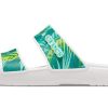 Crocs (WMNS) Classic Tropical Outdoor Platt Klack Sporttofflor Vit Grön 207183-94S