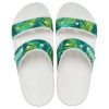 Crocs (WMNS) Classic Tropical Outdoor Platt Klack Sporttofflor Vit Grön 207183-94S