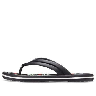 Crocs (WMNS) Crocband Flowers Flip-flops svart 206101-0FF