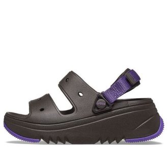 Crocs (WMNS) Hiker Xscape Sandal ”Espresso Neon Purple” 208181-2A0