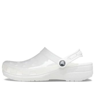 Crocs (WMNS) Jelly Crocs Transparenta unisex vita sandaler 206908-100