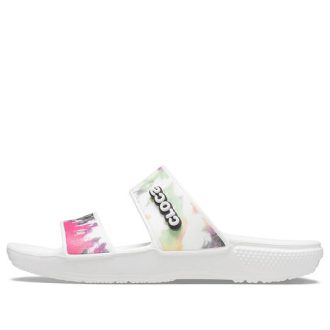 Crocs (WMNS) Klassisk Tie-dye grafisk sandal ”Black Green” 207283-94S
