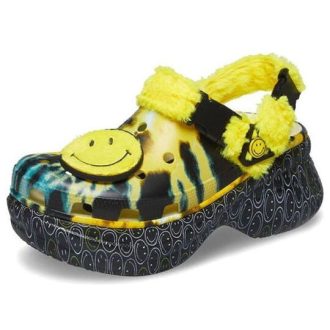 Crocs (WMNS) Klassisk träsko Leende ansikte Snygg Platt Sport Gula sandaler 207271-90H