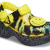 Crocs (WMNS) Klassisk träsko Leende ansikte Snygg Platt Sport Gula sandaler 207271-90H