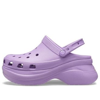 Crocs (WMNS) Klassisk träsko Retro Crocs utomhus tjock sula Sportlila sandaler 206302-5PR