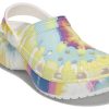 Crocs (WMNS) Klassiska clog clouds Tie Dye Utskrift Lättviktsmysiga sportsandaler Rosa Blå 207151-94S Crocs (WMNS) Klassiska clog clouds Tie Dye Utskrift Lättviktsmysiga sportsandaler Rosa Blå 207151-94S
