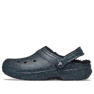 Crocs (WMNS) klassiska glitter svartfodrade träskor ”Starry Skies” 205842-9BD