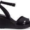 Crocs (WMNS) Leigh II Cross Strap Ankel Wedge Sandaler ”Black” 204950-060