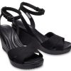Crocs (WMNS) Leigh II Cross Strap Ankel Wedge Sandaler ”Black” 204950-060