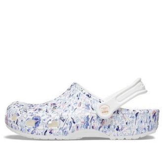 Crocs (WMNS) Liberty London x Crocs Classic Clog Beach Flowers Vita sandaler 206447-97E