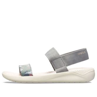 Crocs (WMNS) Literide grafiska sandaler ”Grå” 205375-0E9