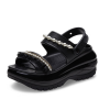 Crocs (WMNS) Mega Crush Pearl Ruffle Sandal ”Black” 210179