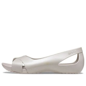 Crocs (WMNS) Minimalistic Casual Flat White Sandaler 206106-018