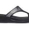 Crocs (WMNS) Monterey Metallic Snygga svarta tofflor 206850-001