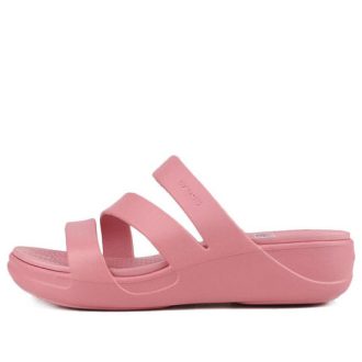Crocs (WMNS) Monterey Strappy Wedge ”Pink” 206304-682