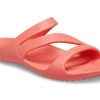 Crocs (WMNS) Orange Röda Tofflor 206756-6SL