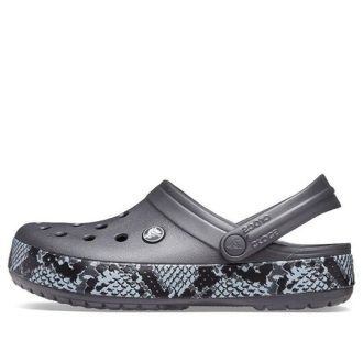 Crocs (WMNS) ormmönster grafitsvarta sandaler 206380-02W